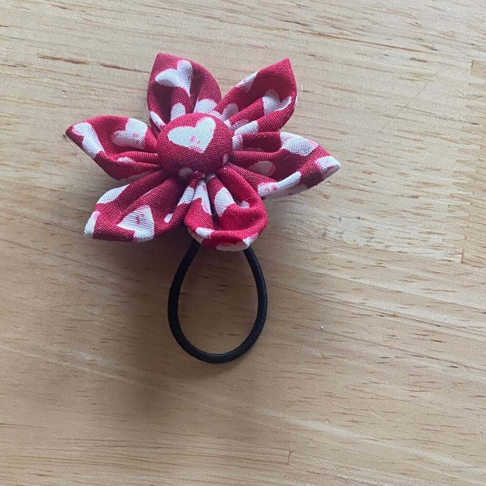 Elegant Red Floral Hair Accessory